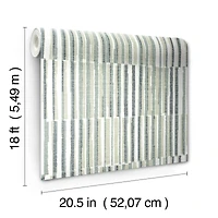 NuWallpaper Kingston Gray Peel & Stick Wallpaper