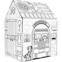 Easy Playhouse Police and Fire Station Clubhouse