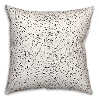 Monochromatic Speck Pattern 18" x 18" Throw Pillow