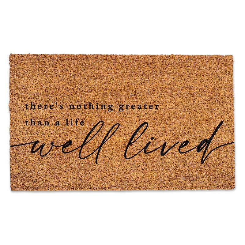 Life Well Lived 30" x 18" Door Mat