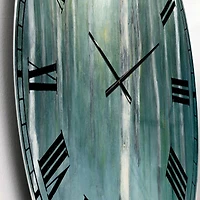 Designart 'Green Forest Dream Farmhouse Wall Clock
