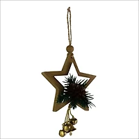 5" Star with Bells & Pine Ornament by Ashland®