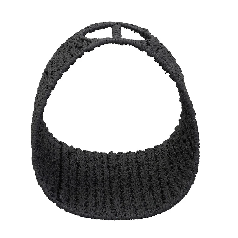 Household Essentials 15" Oval Seagrass Magazine Rack