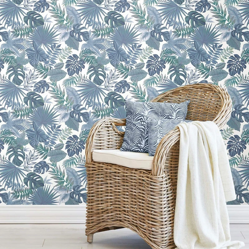 RoomMates Palm Frond Toss Peel & Stick Wallpaper
