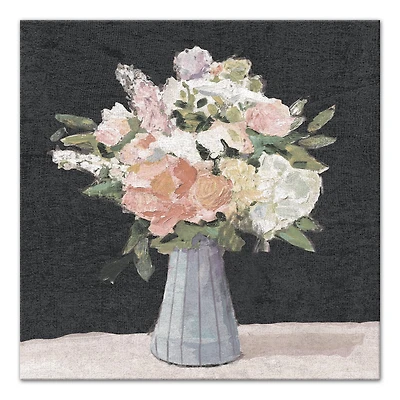 Watercolor Vintage Florals 20" x 20" Canvas Wall Art