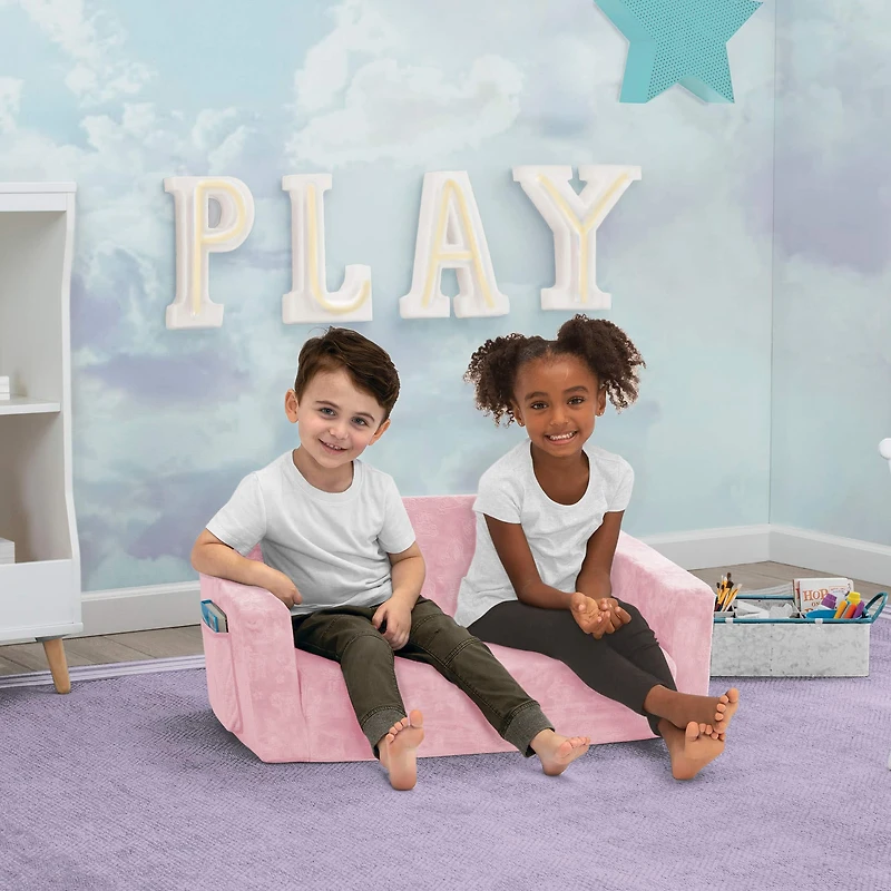 Serta Perfect Sleeper Extra Wide Convertible Sofa To Lounger