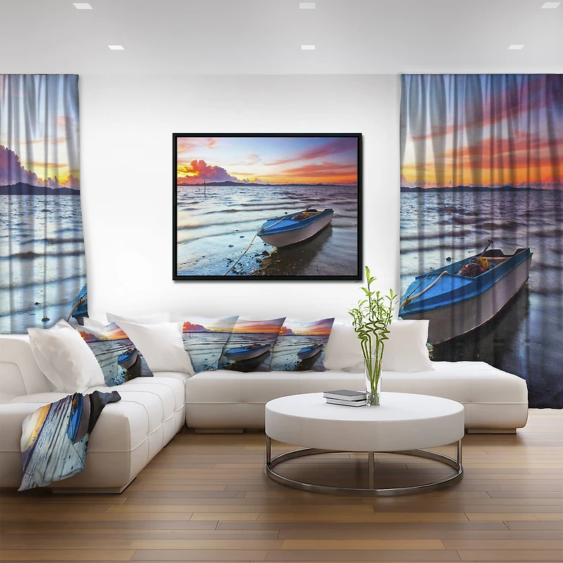 Designart - Boat at the Sunset