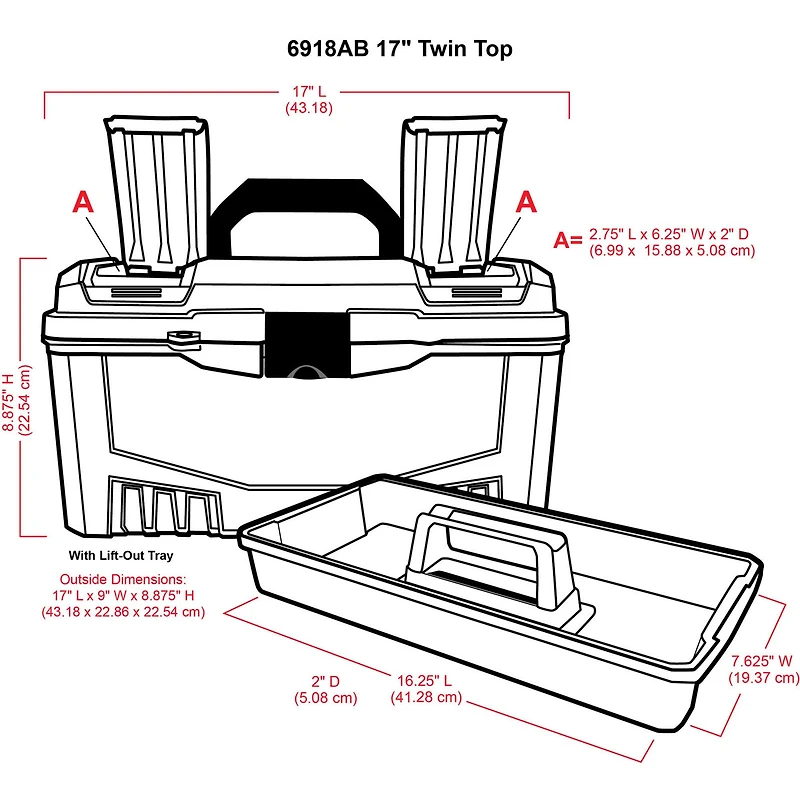 ArtBin® Twin Top Storage Box