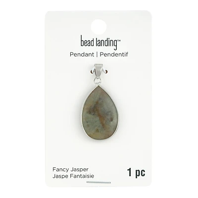 Jasper Teardrop Pendant by Bead Landing™