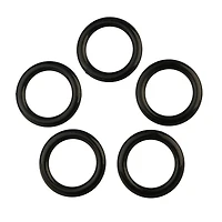2" Black Plastic Cabone Rings, 5ct. by Loops & Threads®