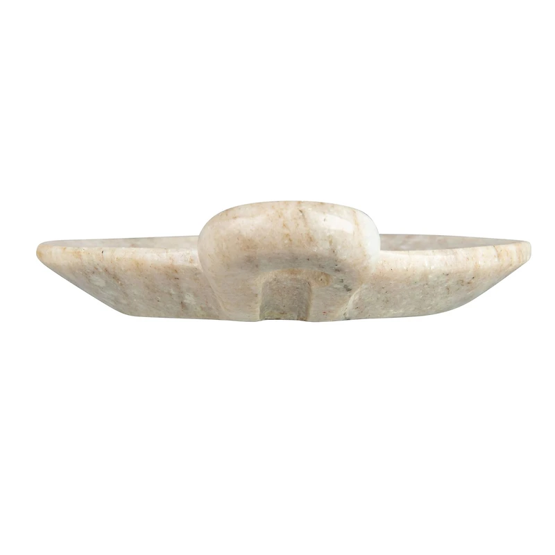 Hello Honey® Hand-Carved Marble Dish with Handle