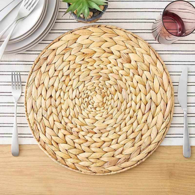 14" Water Hyacinth Decorative Charger by Celebrate It™