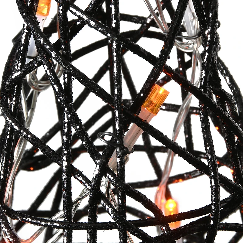 23" Black LED Witch Hat Halloween Garden Stakes