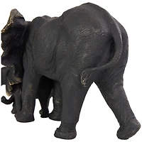 14" Bronze Elephant Family Sculpture
