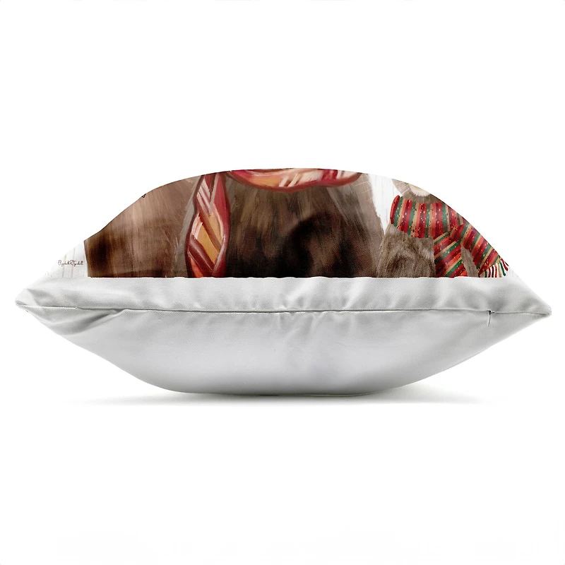 Stupell Industries Welcome Fall Woodland Animals Outdoor Printed Pillow