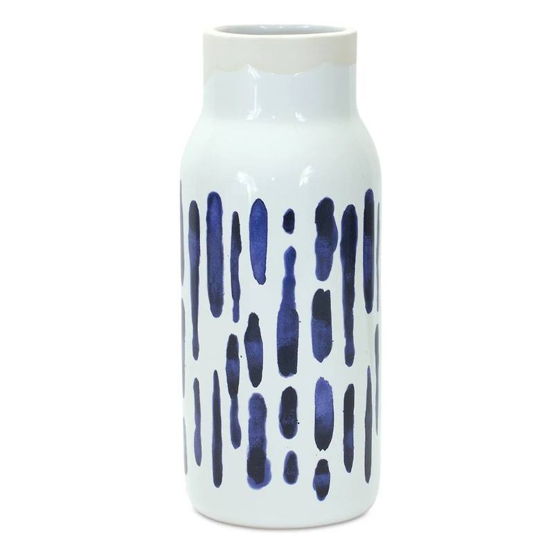 Two-Tone Tie Dye Design Ceramic Vase Set