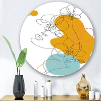 Designart - Beautiful Woman One Line Drawing