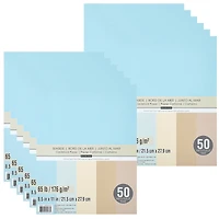 12 Packs: 50 ct. (600 total) Seaside 8.5" x 11" Cardstock Paper by Recollections™