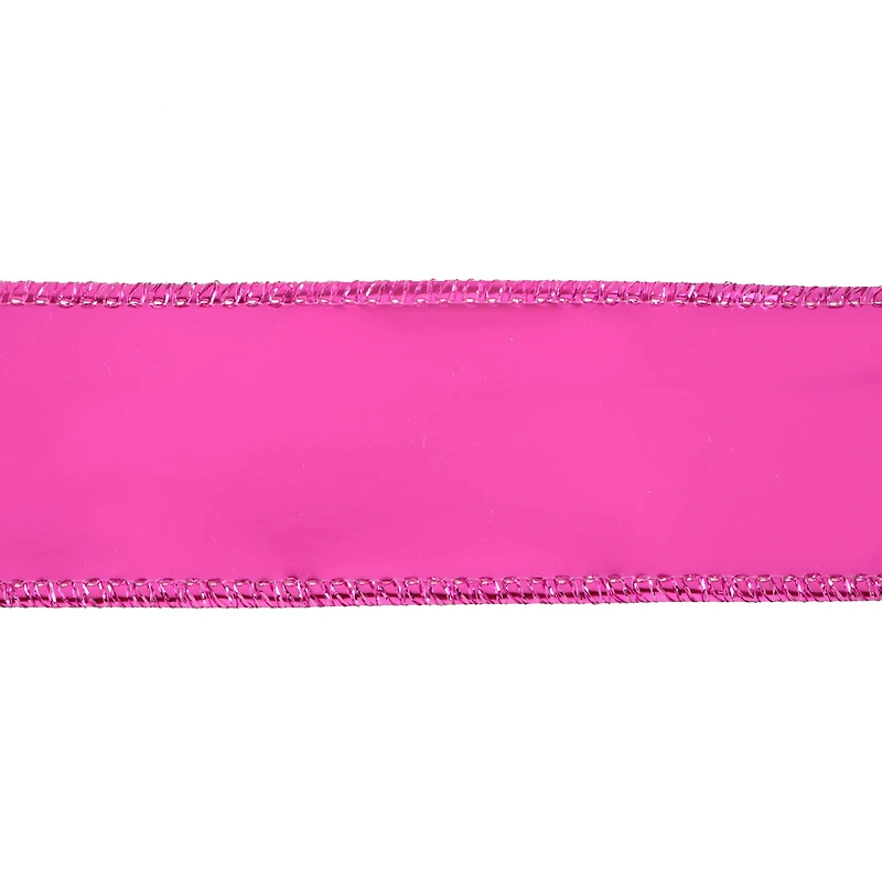 1.5" x 15ft. Hot Pink Wired Vinyl Ribbon by Celebrate It®