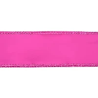 1.5" x 15ft. Hot Pink Wired Vinyl Ribbon by Celebrate It®