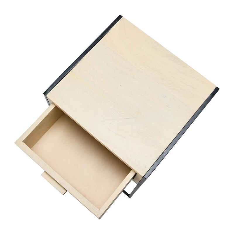 Hello Honey® 22" Natural Cane & Mango Wood End Table