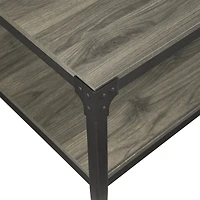 Walker Edison 48" Slate Gray Angle Iron Coffee Table