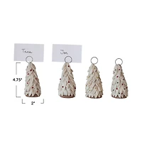 Hello Honey® Felt Wool Christmas Tree Place Card & Photo Holder Set