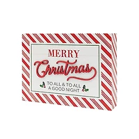 7.75" Red & White Merry Christmas To All Sign Tabletop Décor by Ashland®