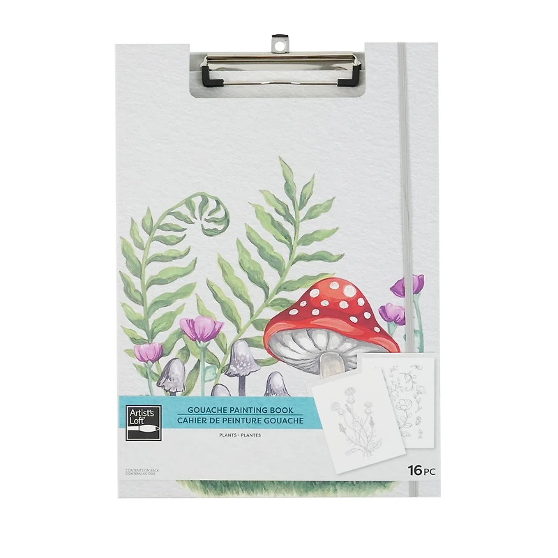 Plants Gouache Painting Book Kit by Artist's Loft®