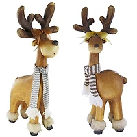 Santa's Second Team Holiday Reindeer Statues Set