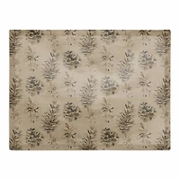 Pine Cones on Brown Cotton Twill Placemat