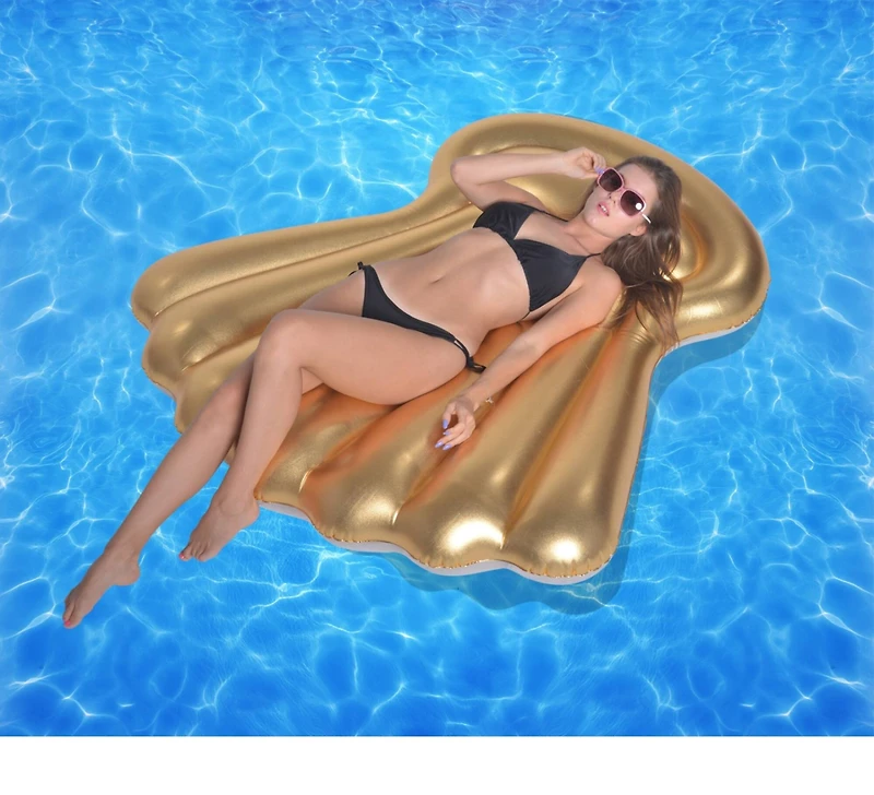 6ft. Golden Shell Inflatable Swimming Pool Float