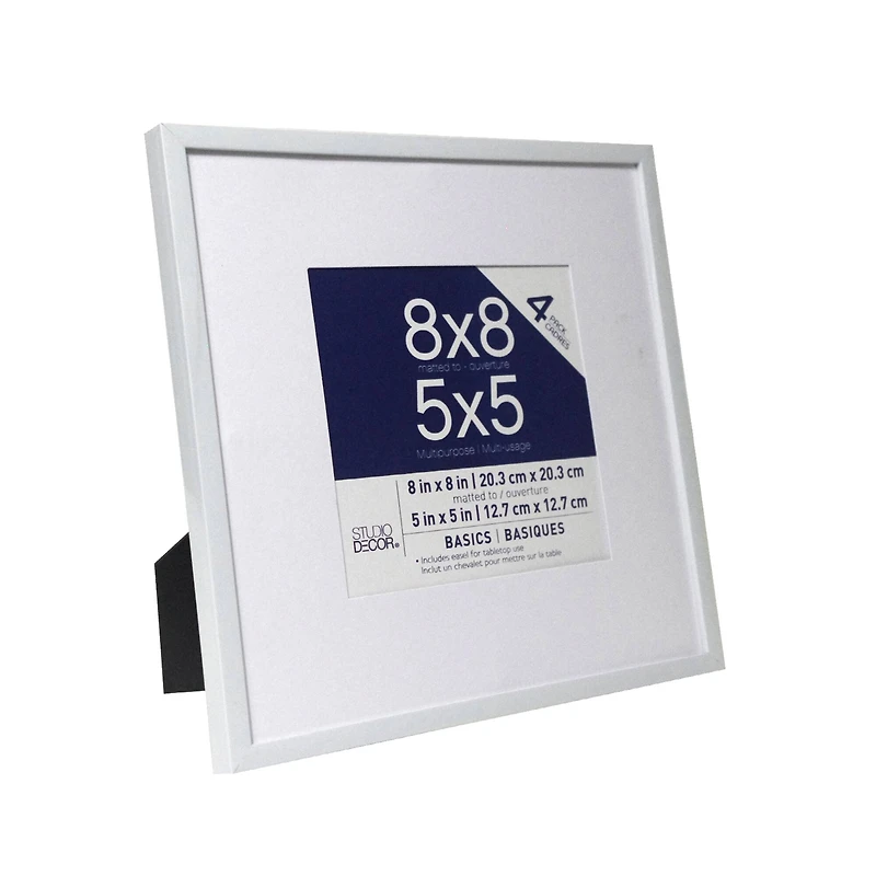 4 Pack Basics 5" x 5" Multipurpose Wall Frames By Studio Décor