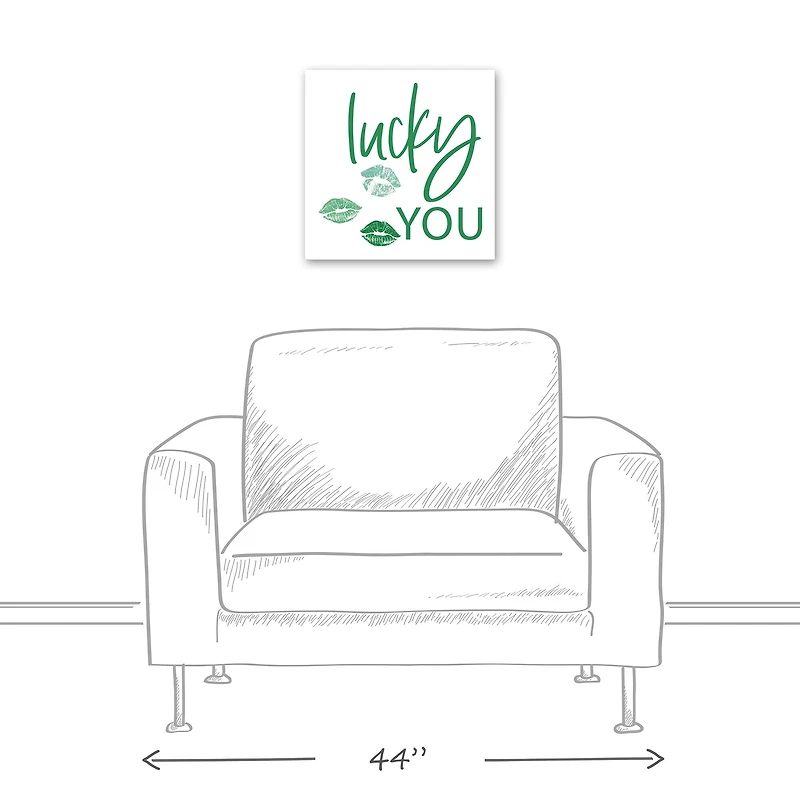 Lucky You 16" x 16" Canvas Wall Art