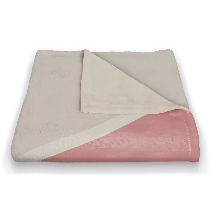 Blush Abstract 50" x 60" Coral Fleece Blanket