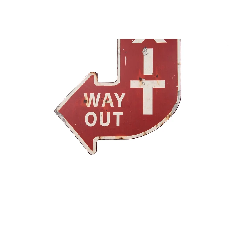 Hello Honey® Exit, Way Out Metal Plaque