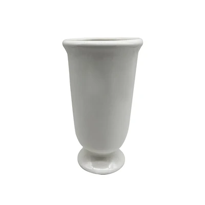 8 Pack: 10" White Ceramic Vase by Ashland®
