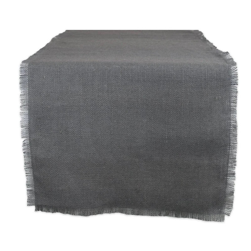 DII® 48" Gray Jute Table Runner