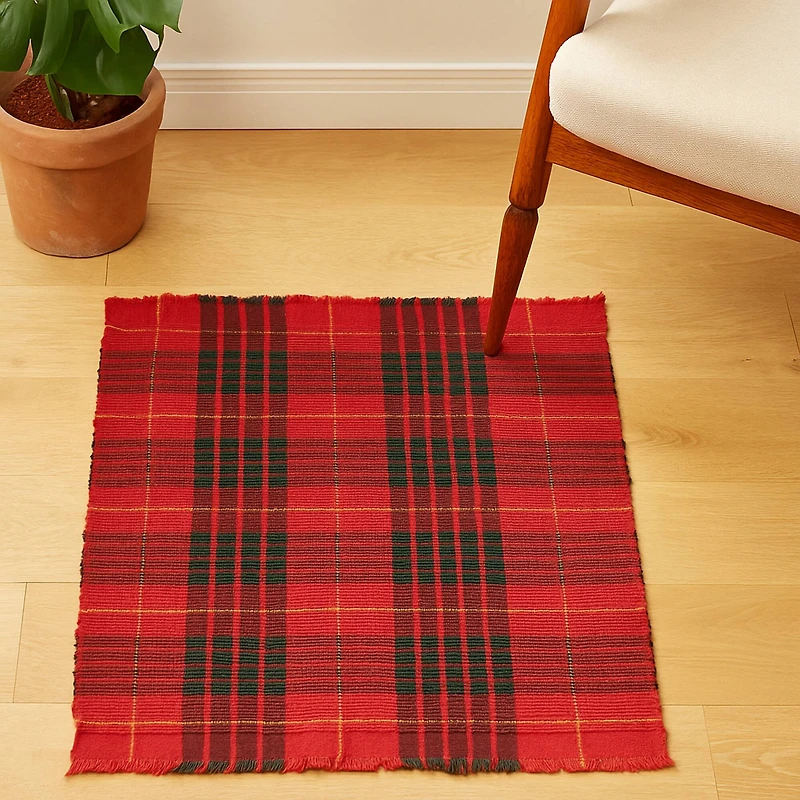 Red & Green Plaid Doormat by Ashland®