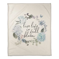Live Life in Full Bloom Fleece Blanket