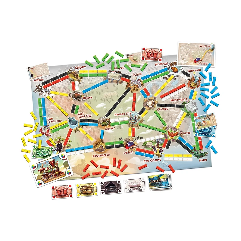 Ticket to Ride: First Journey - USA Map