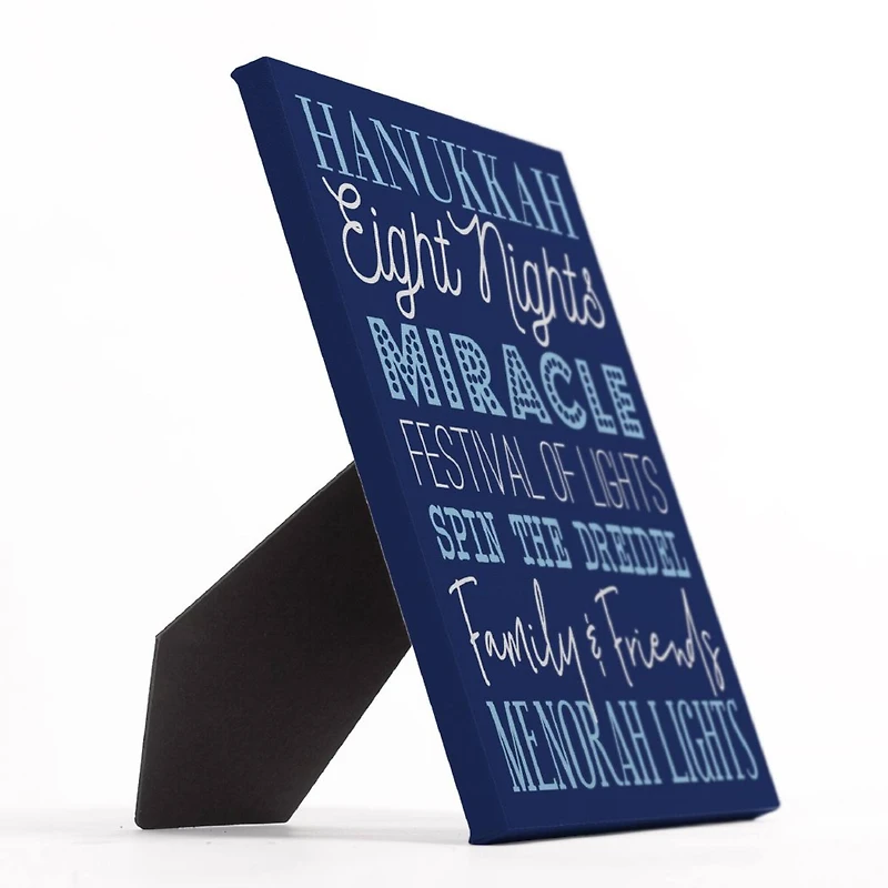 Hanukkah Words 8x10 Tabletop Canvas