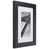 Craig Frames 4 Pack Bauhaus Mystic Satin Black Picture Frame with Mat
