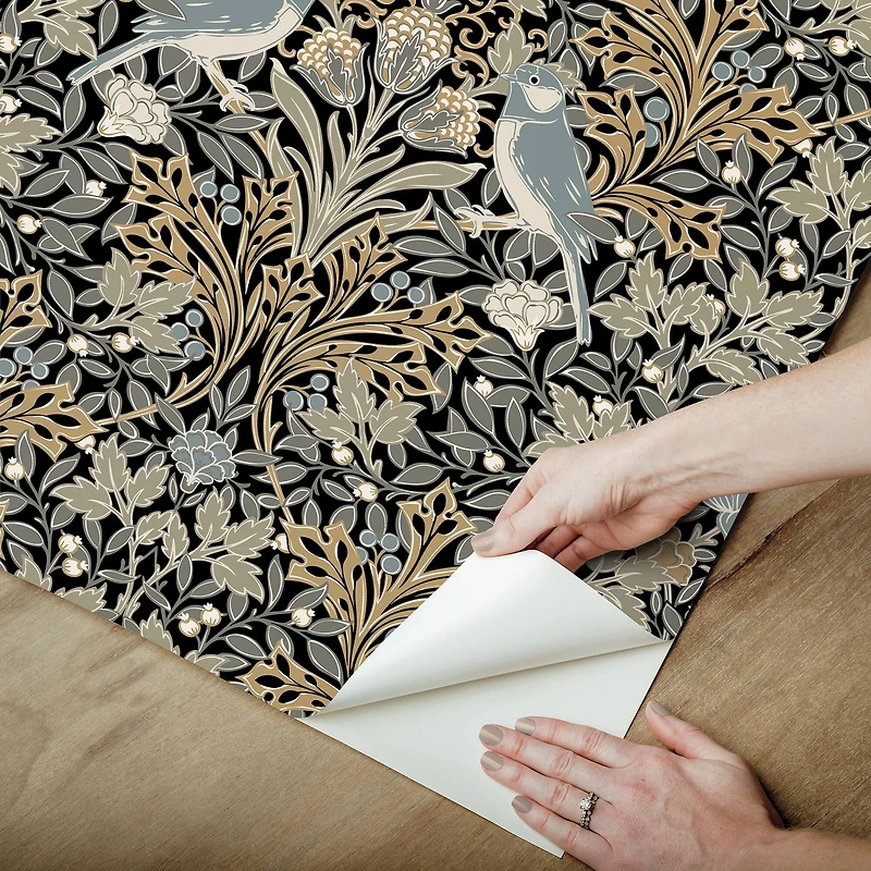 RoomMates Garden Aviary Peel & Stick Wallpaper