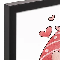 Gnome-body Loves You Like Me 13.73" x 19.73" Black Framed Canvas