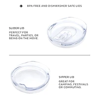 JoyJolt® 12oz. Vacuum Insulated Stemless Wine Tumbler with Lid