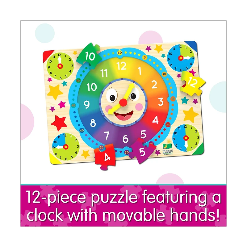 Lift & Learn Puzzle - Clock: 12 Pcs