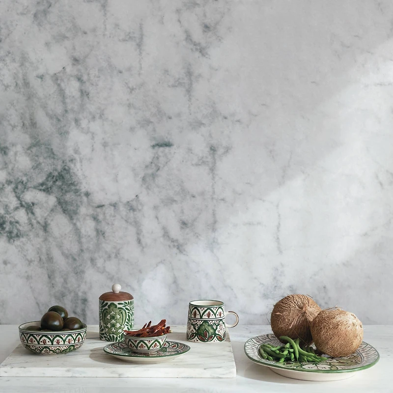 Hello Honey® 16.5" Garden Tapestry Stoneware Platter