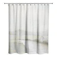 Foggy Calm Landscape 71" x 74" Shower Curtain