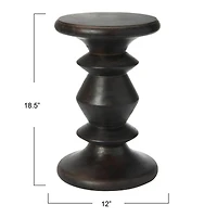 Hello Honey® Berns Mid-Century Modern Solid Mango Table with Flat Top